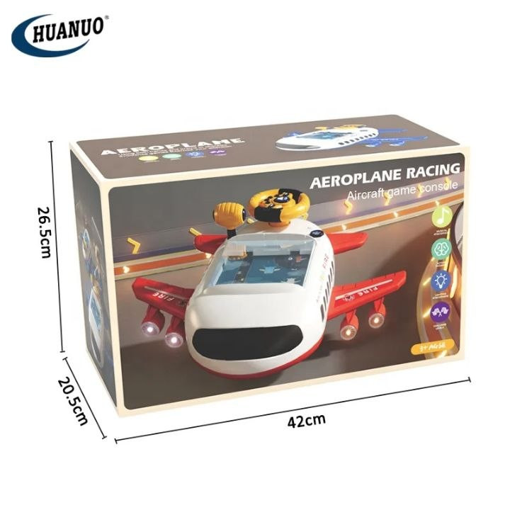 ماشین بازی فرمون دار طرح هواپیما مدل Airplane Racing کد 714، موزیکال و چراغدار و آموزشی